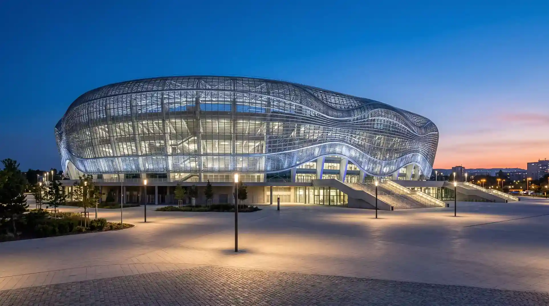 Puskas Arena Boedapest waar de Champions League finale 2025/26 wordt gespeeld