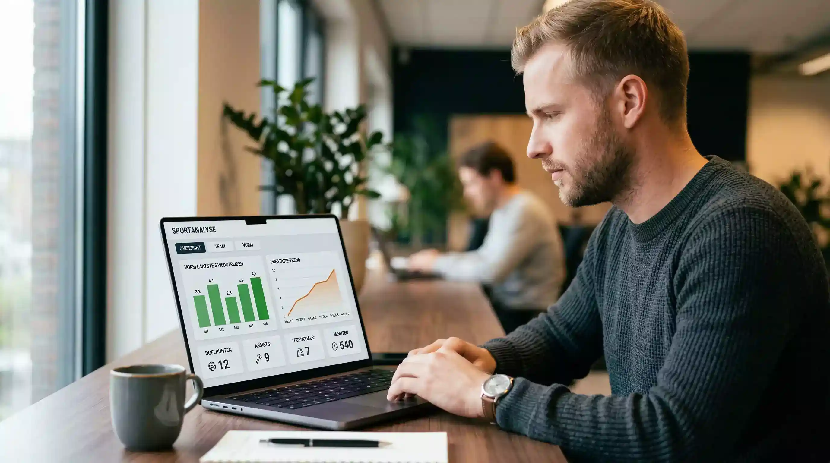 Sportweddenmarkt Nederland met odds-analyse op een laptop in een huiskamer